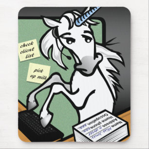 ALFOMBRILLA DE RATÓN FUNNY CLERICAL UNICORN MOUSE PAD