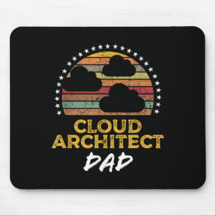 Alfombrilla De Ratón Funny Cloud Architect Dad, Data Center Tech Quote