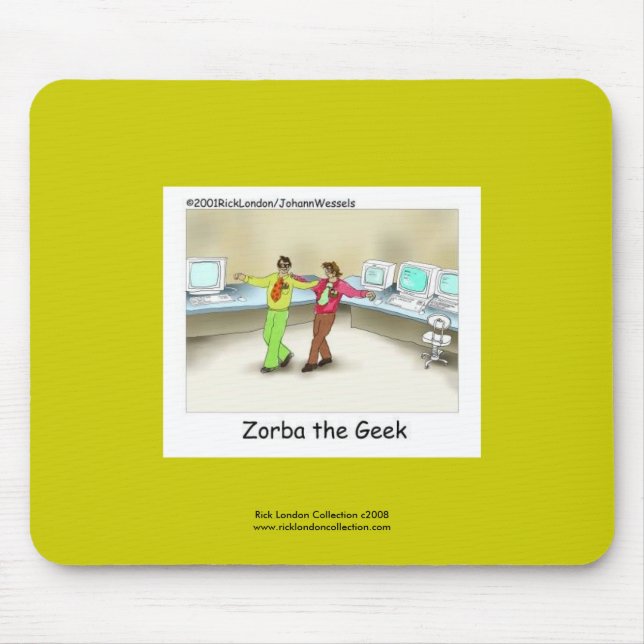 Alfombrilla De Ratón Funny Computer Geek Personalizado En Almohadilla D (Frente)