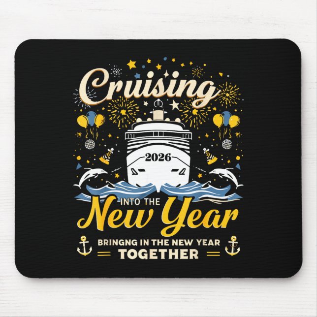 Alfombrilla De Ratón Funny Cruising Into 2026 New Year Matching Family  (Frente)