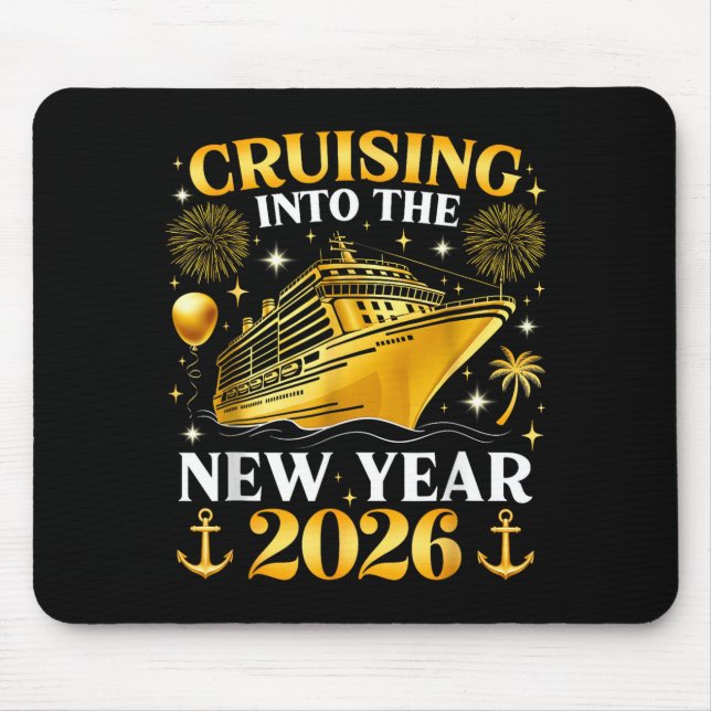 Alfombrilla De Ratón Funny Cruising Into 2026 New Year Matching Family  (Frente)