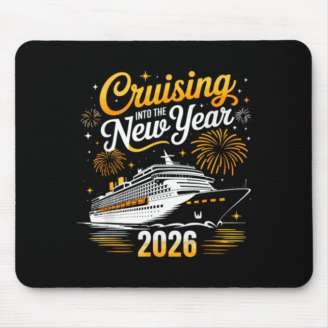 Alfombrilla De Ratón Funny Cruising Into 2026 New Year Matching Family  (Frente)