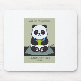 Alfombrilla De Ratón Funny Custom Sarcastic Panda Opinion Coworker Gift