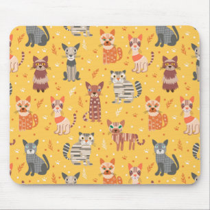 Alfombrilla De Ratón Funny Cute Cats Mousepad