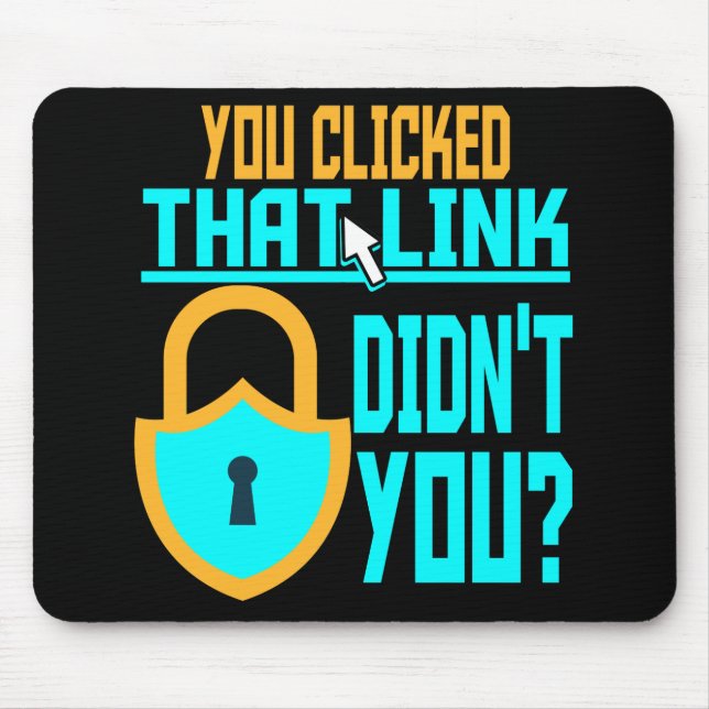 Alfombrilla De Ratón Funny Cyber Security Gift Computer Hacker Tech (Frente)