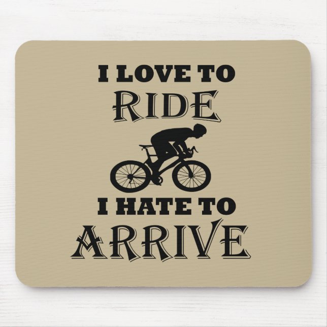 Alfombrilla De Ratón funny cycling inspirational quotes (Frente)