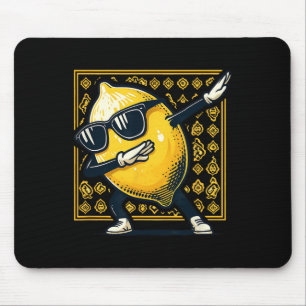 Alfombrilla De Ratón Funny Dab Lemon Dancing Dabbing Retro Fruto