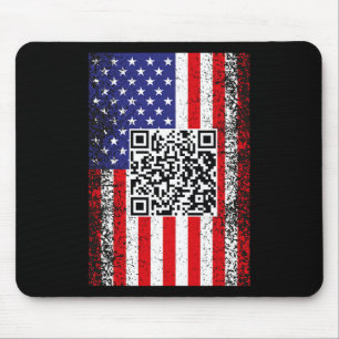 Alfombrilla De Ratón Funny danza del presidente Qr Trump Code