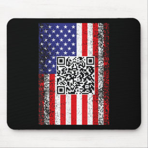 Alfombrilla De Ratón Funny danza del presidente Qr Trump Code