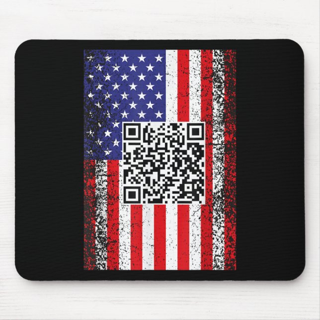 Alfombrilla De Ratón Funny danza del presidente Qr Trump Code (Frente)