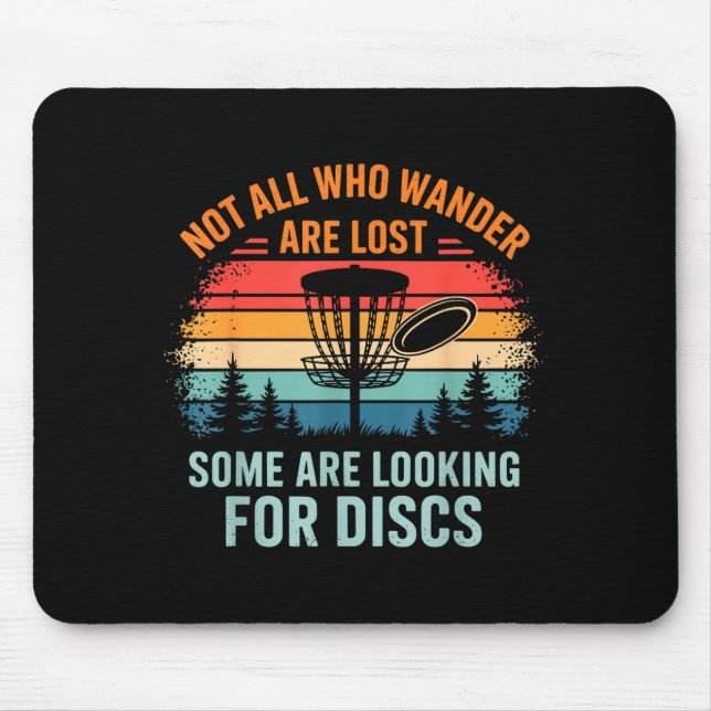Alfombrilla De Ratón Funny Disc Golf Art For Men Women Disc Golfer Play (Frente)