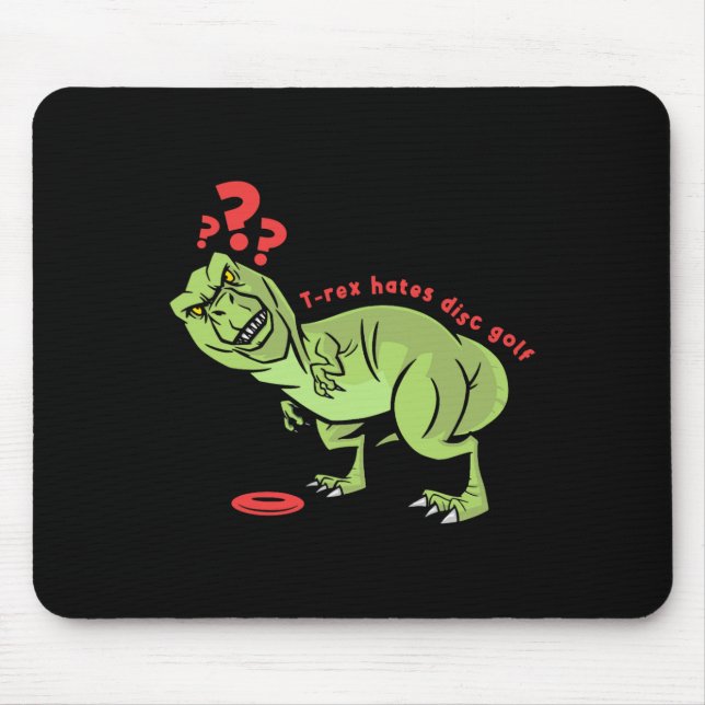 Alfombrilla De Ratón Funny Disc Golf T Rex Kids  (Frente)