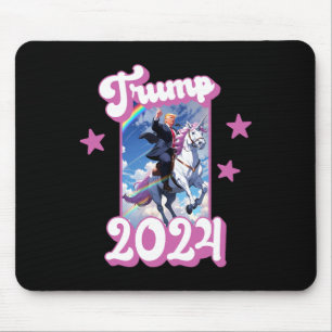 Alfombrilla De Ratón Funny Donald Trump Montando Un Unicornio. Trump ro