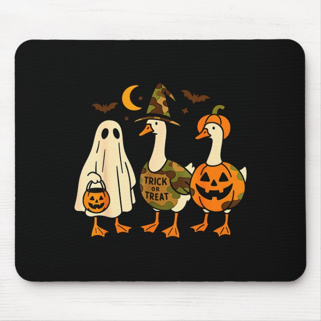 Alfombrilla De Ratón Funny Duck Duck Boo Halloween Costume Duck  (Frente)