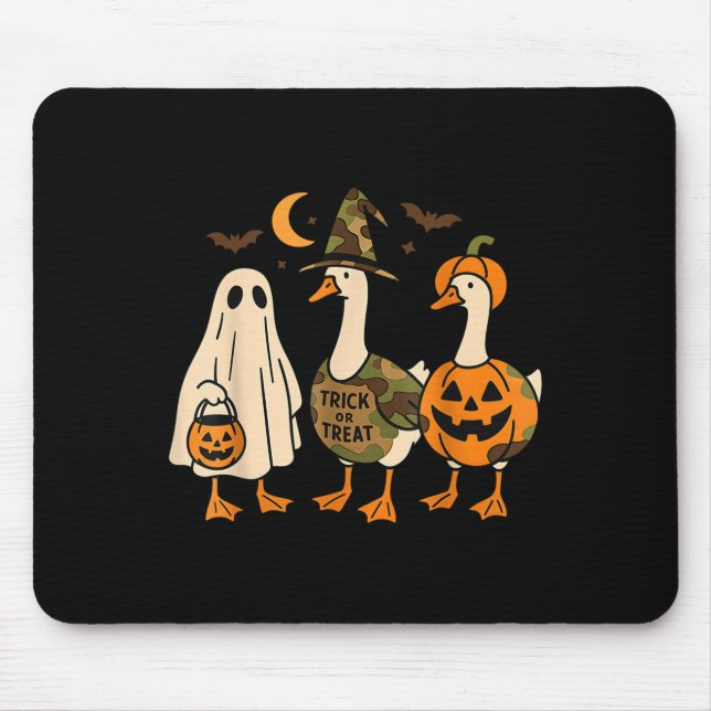Alfombrilla De Ratón Funny Duck Duck Boo Halloween Costume Duck  (Frente)