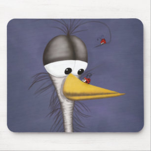 Alfombrilla De Ratón Funny Egret Personalizado