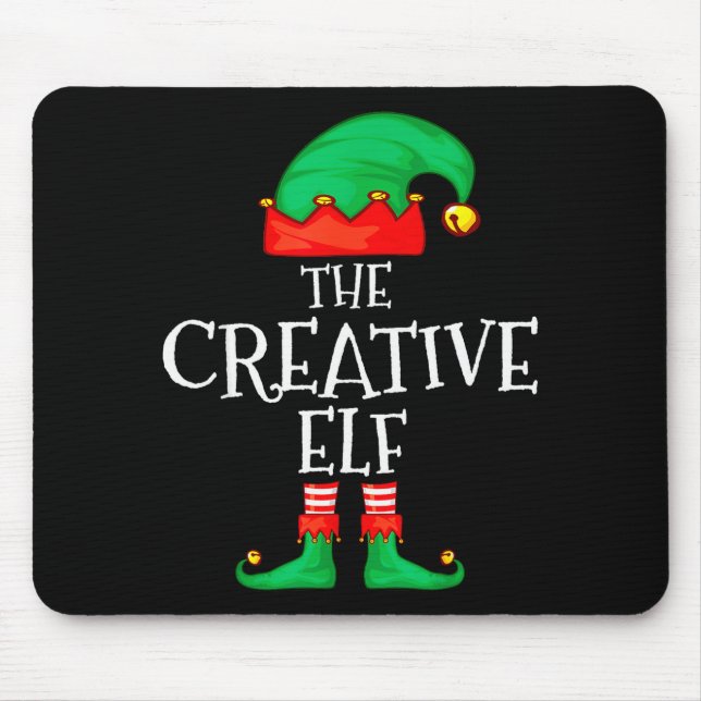 Alfombrilla De Ratón Funny Elf Family Christmas Creative Elf Sweater Me (Frente)