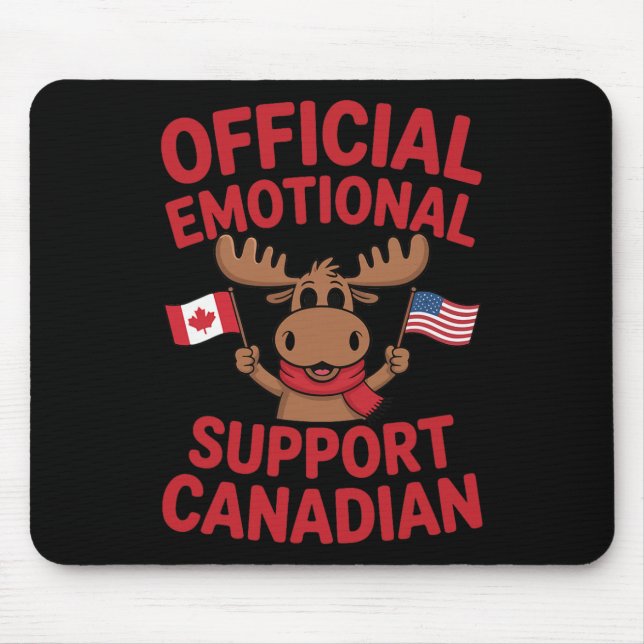 Alfombrilla De Ratón Funny Emotional Support Canadian Hockey Player Coa (Frente)