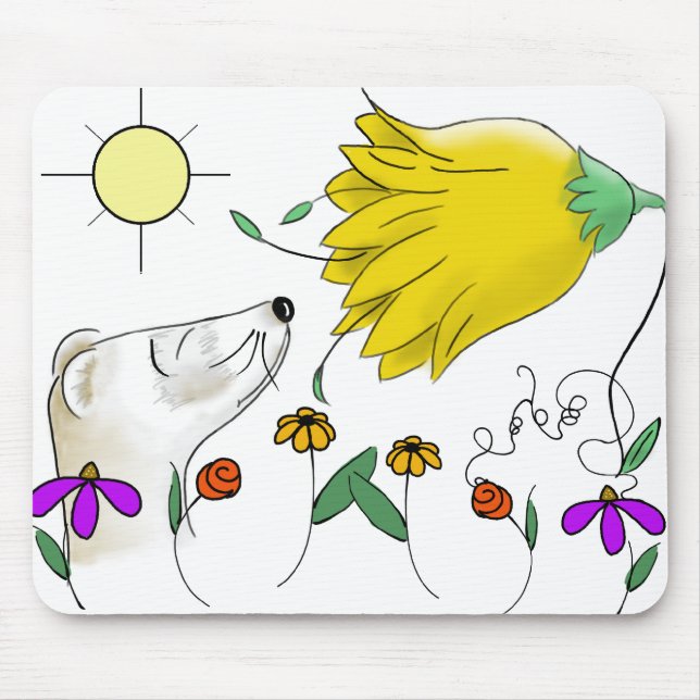 Alfombrilla De Ratón Funny Ferret Face (Frente)