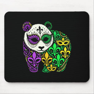 Alfombrilla De Ratón Funny Festival Panda Mardi Gras Carnaval Mujeres M