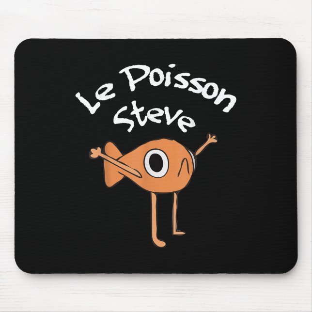 Alfombrilla De Ratón Funny Fish Le Poisson Steve Funny Meme Set (Frente)