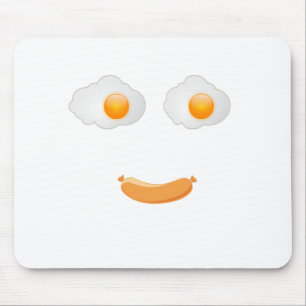 Alfombrilla De Ratón Funny Fried Egg Food Face