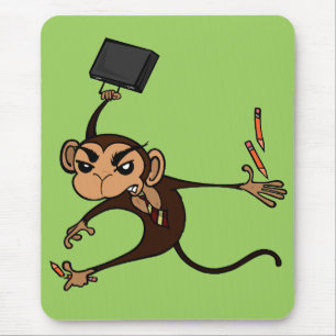 ALFOMBRILLA DE RATÓN FUNNY FRUSTRATION MONKEY VERTICAL MOUSE PAD