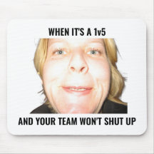 Funny Gamer 1v5 Meme Loud Team Mouse Pad