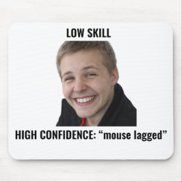 Alfombrilla De Ratón Funny Gamer Mouse Lagged Meme Mouse Pad