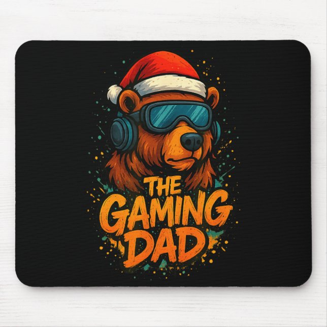 Alfombrilla De Ratón Funny Gaming Dad Christmas Outfit Gamer Gift  (Frente)