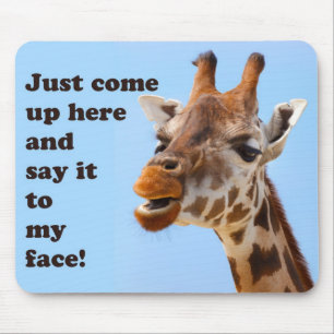Alfombrilla De Ratón Funny Giraffe Mousepad
