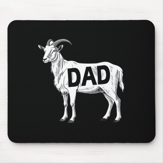 Alfombrilla De Ratón Funny Goat Gift Dad Sarcastic Graphic  (Frente)