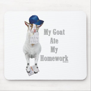 Alfombrilla De Ratón Funny Goat se comió mi casa