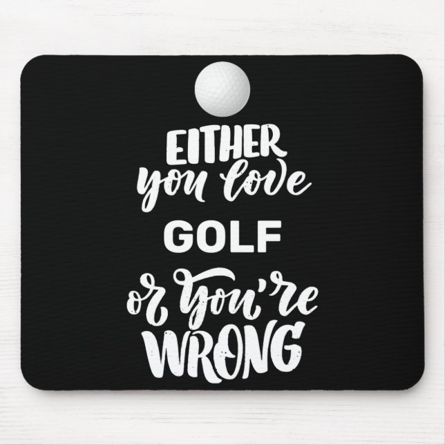 Alfombrilla De Ratón Funny Golf Love Golfing Golfer  (Frente)