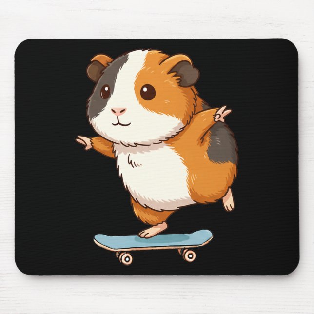 Alfombrilla De Ratón Funny Guinea G Skater Skateboard Ballerina Zoo Boy (Frente)