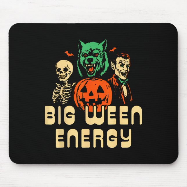 Alfombrilla De Ratón Funny Halloween Big Ween Energy Uni (Frente)