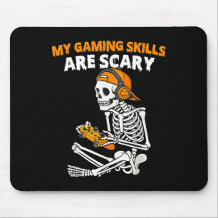Alfombrilla De Ratón Funny Halloween Skeleton Gamer Videojuegos Habilid