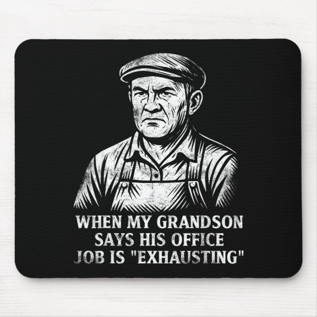 Alfombrilla De Ratón Funny Humor Grandpa Gift Father's Day Grandfather  (Frente)