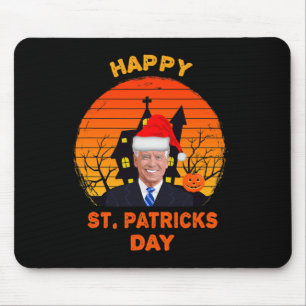 Alfombrilla De Ratón Funny Joe Biden St Patrick Navidades Joe Biden Hal