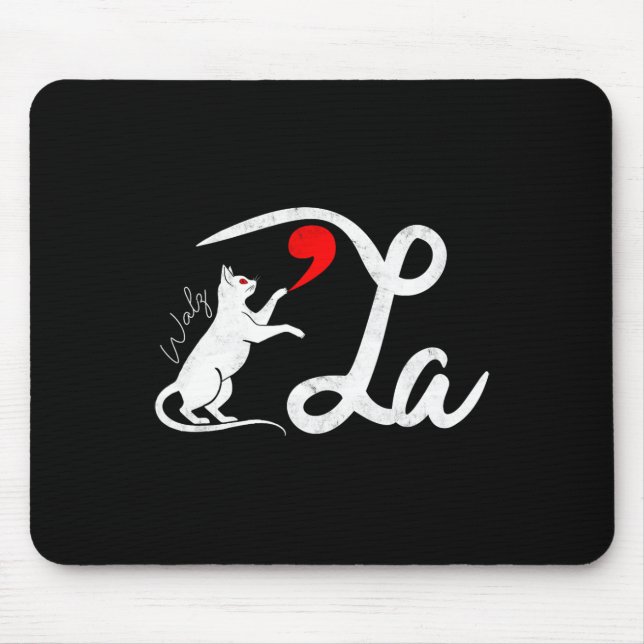 Alfombrilla De Ratón Funny Kamala Harris Tim W 2024 Cat Comma La Waltz (Frente)