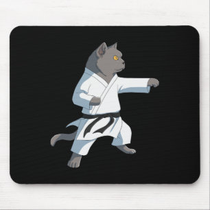 Alfombrilla De Ratón Funny Karate British Shorthair Cat