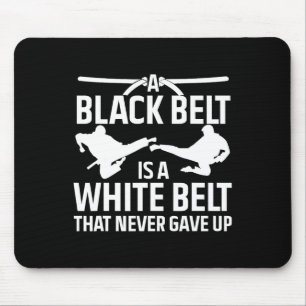 Alfombrilla De Ratón Funny Karate Cinturón Negro Para Hombres Mujeres T