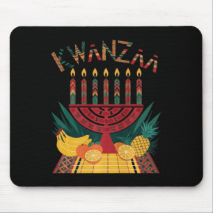 Alfombrilla De Ratón Funny Kinara Seven Candles Kwanzaa Celebración