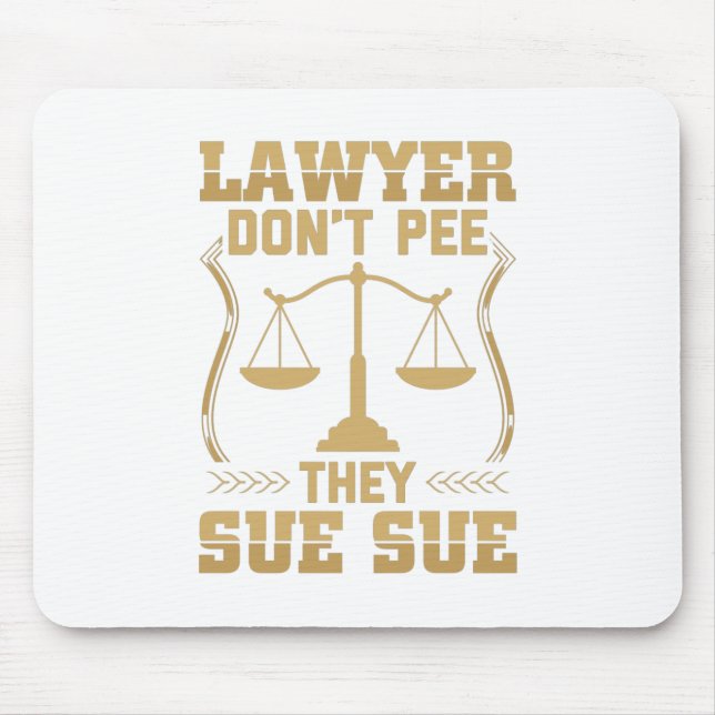 Alfombrilla De Ratón Funny Lawyer Saying | Law Attorney Gift Idea (Frente)