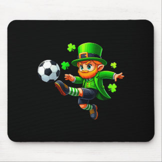 Alfombrilla De Ratón Funny Leprechaun Irish Soccer St Patricks Men Boy 