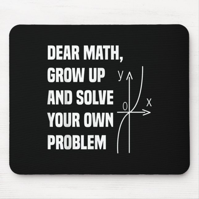 Alfombrilla De Ratón Funny Math Quote For Girls Boys Teens Men Women De (Frente)