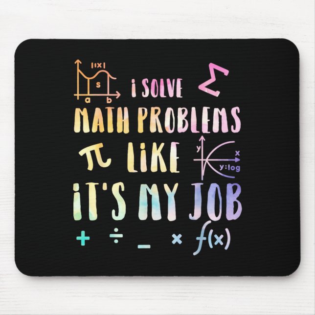 Alfombrilla De Ratón Funny Math Quote For Teacher Student Stem Geek Gif (Frente)