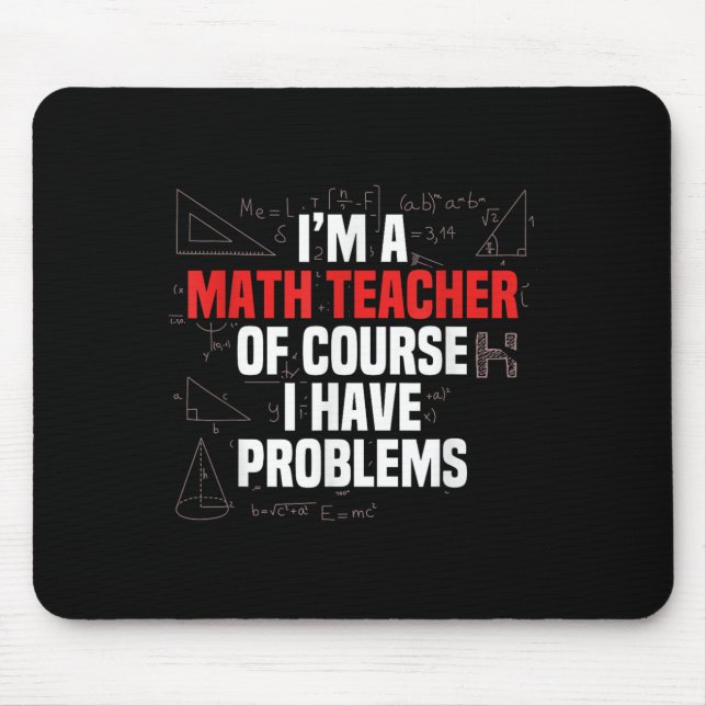 Alfombrilla De Ratón Funny Math Quote Mathematics Dear Math Teacher Ner (Frente)