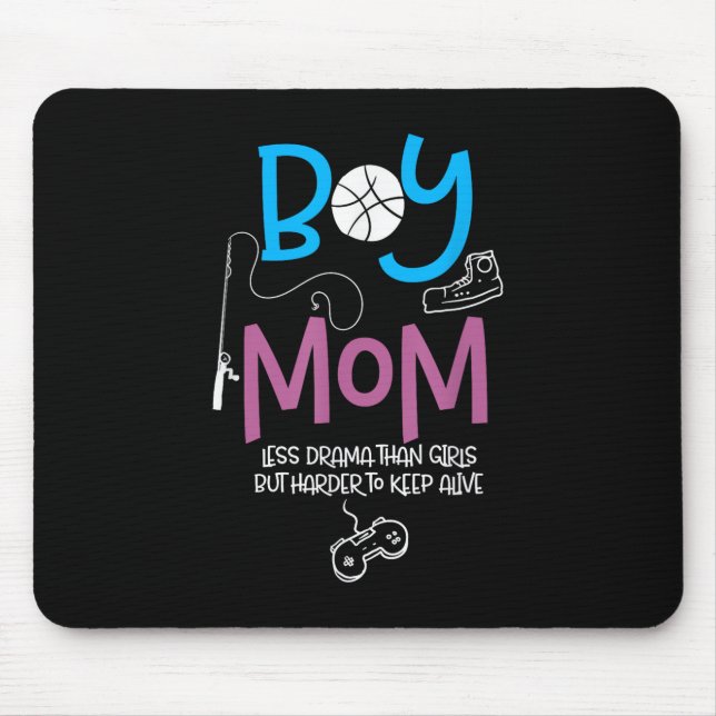 Alfombrilla De Ratón Funny Mom of Boys Proud Mom Good Mothers Day (Frente)
