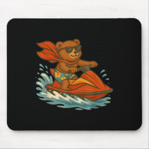 Alfombrilla De Ratón Funny Moto De Oso De Teddy Para Adultos Y Ki
